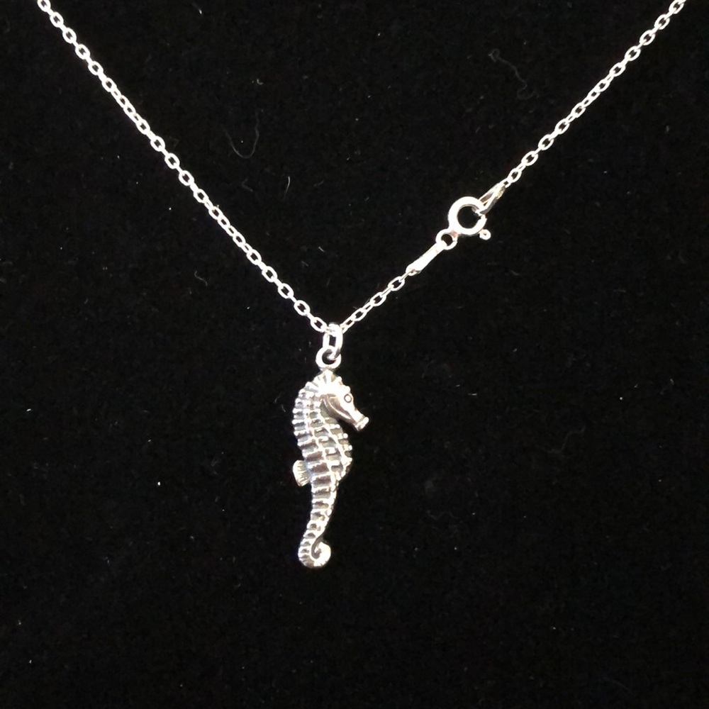 Sterling Silver Seahorse Necklace